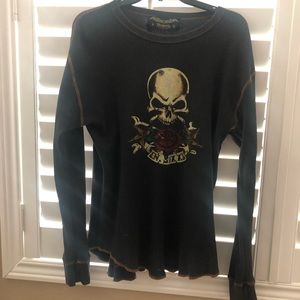 Nikki Sixx black lightweight long sleeve shirt. Impossible to find